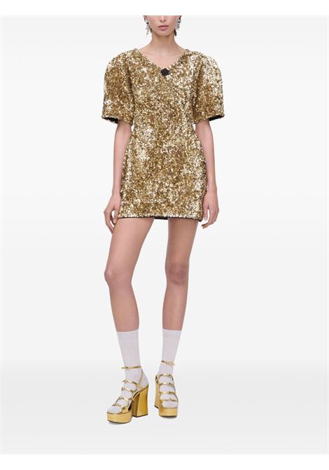 Gold sequin-embellished mini dress Marc Jacobs - women MARC JACOBS | 2S5RDR001K14710
